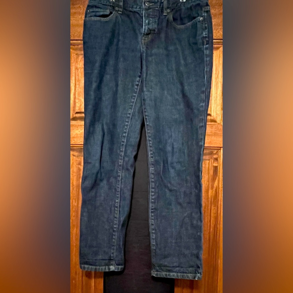 LOFT Boyfriend Fit button fly jeans